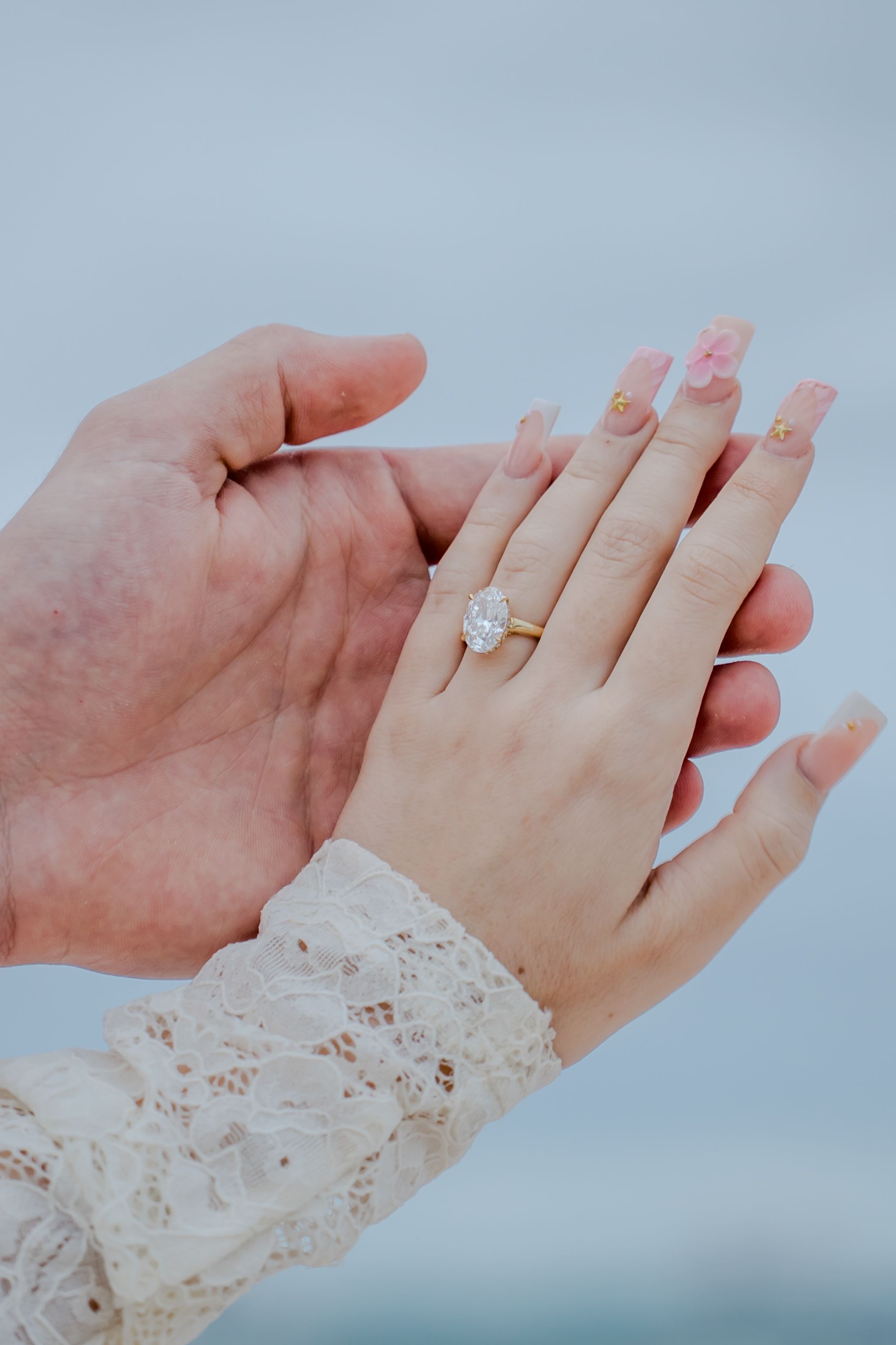 Beach proposal Punta Cana romantic setup sunset candles