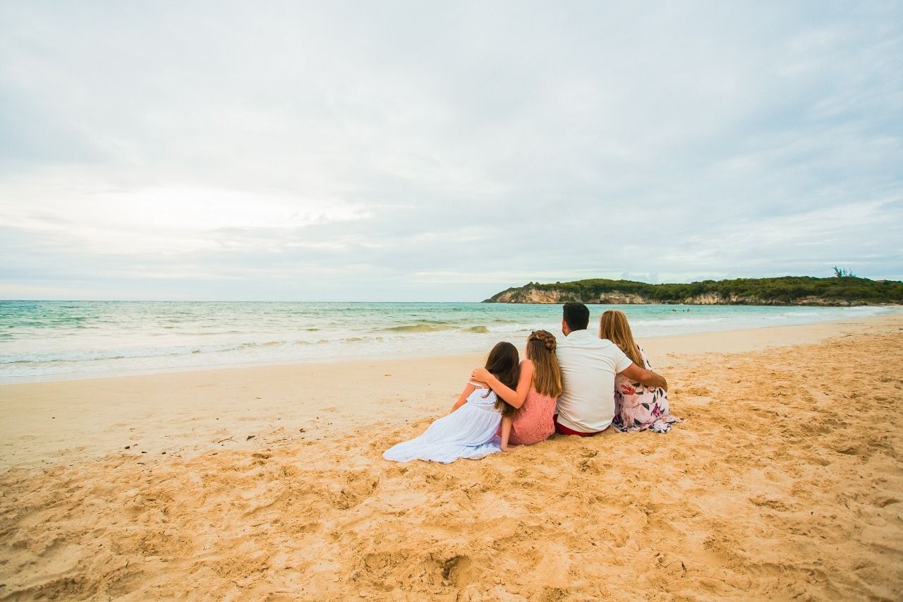 punta cana family photoshoot